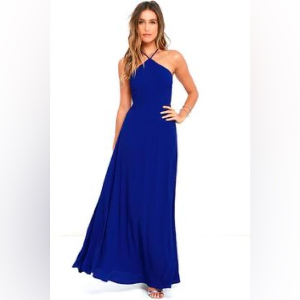 Lulu's Royal Blue Maxi Dress